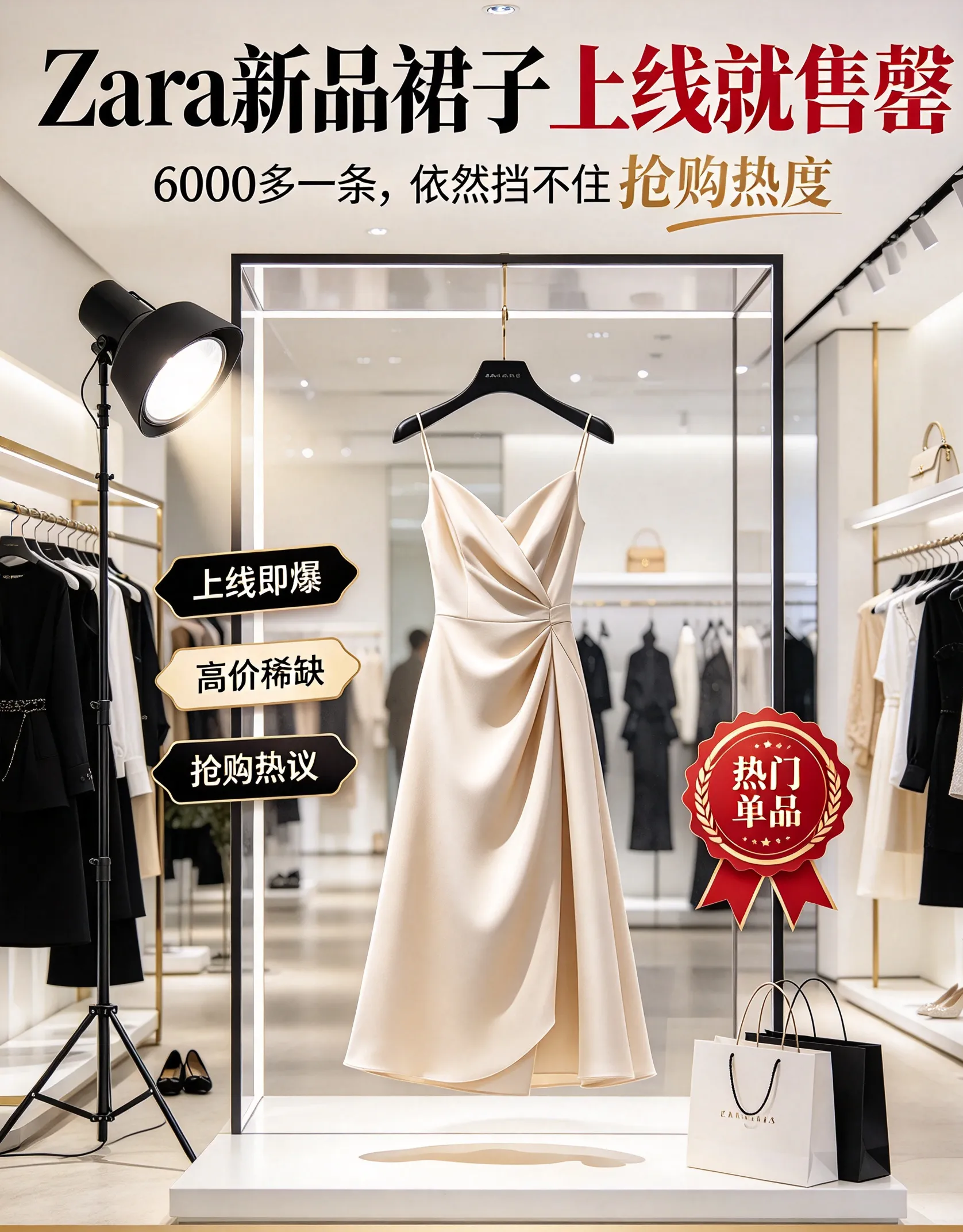 Zara 6299元裙子10分钟售罄：当“海盗爷”把快时尚变成收藏品